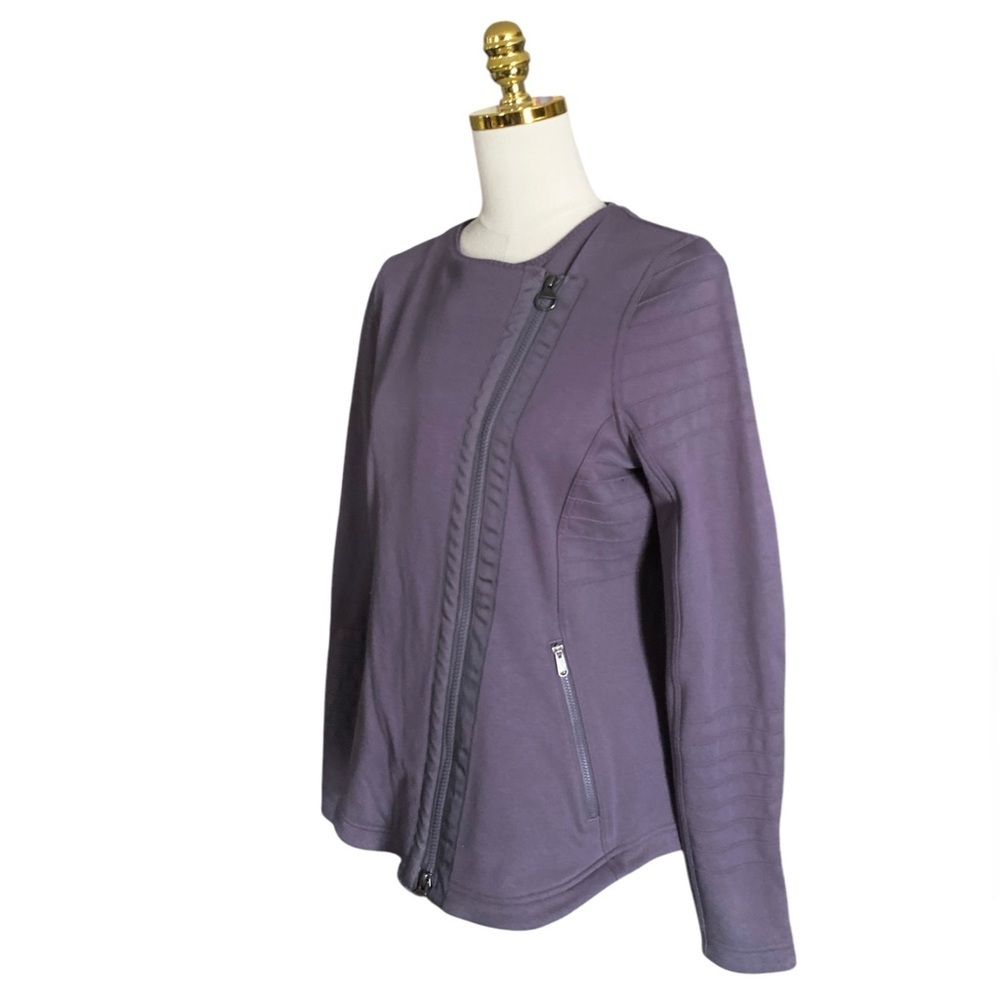 ATHLETA Women’s Outdoors Hiking Asymmetric Moto Jacket in Dusk Violet Size M - Picture 6 of 10